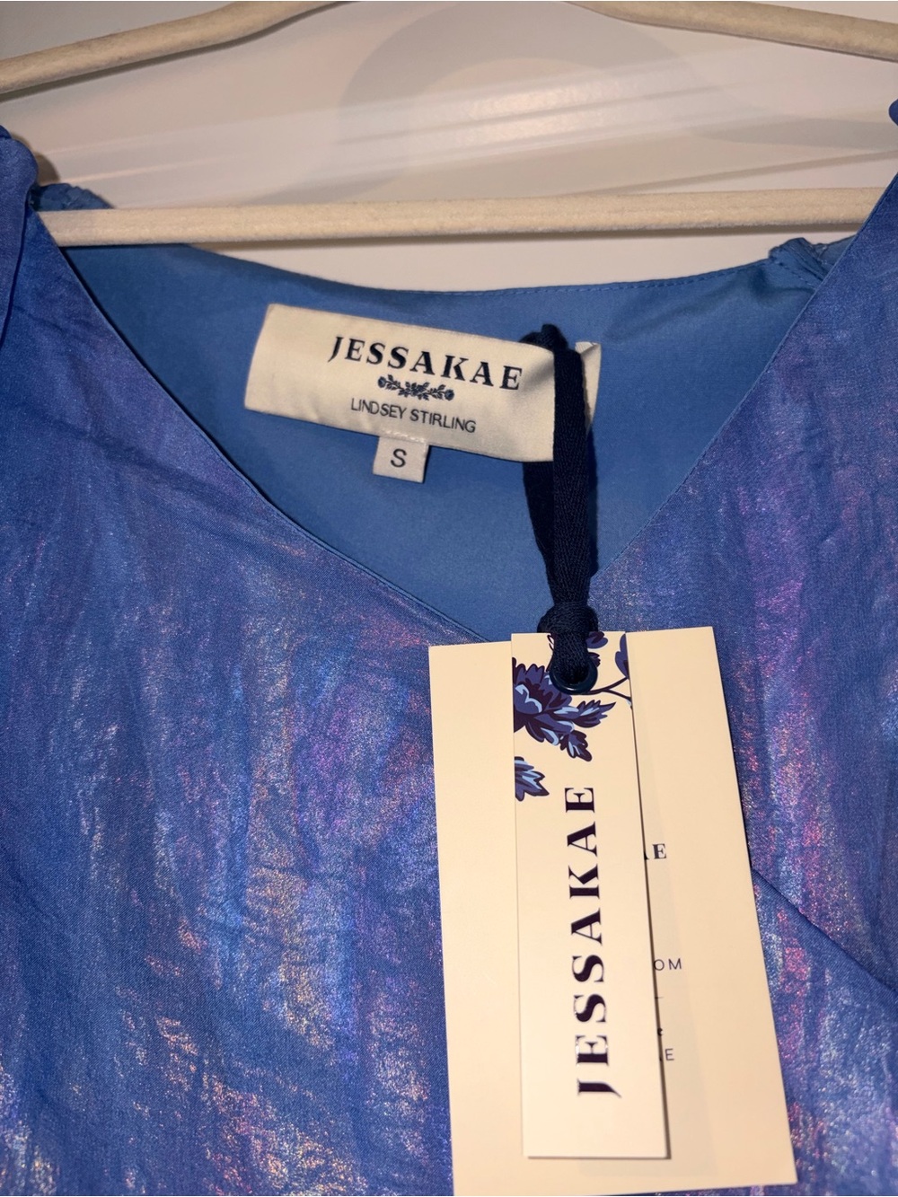 JessaKae Royal Blue Puff Sleeve Maxi Dress - Picture 5 of 6